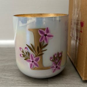 Anthropologie Monogram candle- “L”